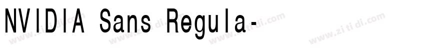 NVIDIA Sans Regula字体转换